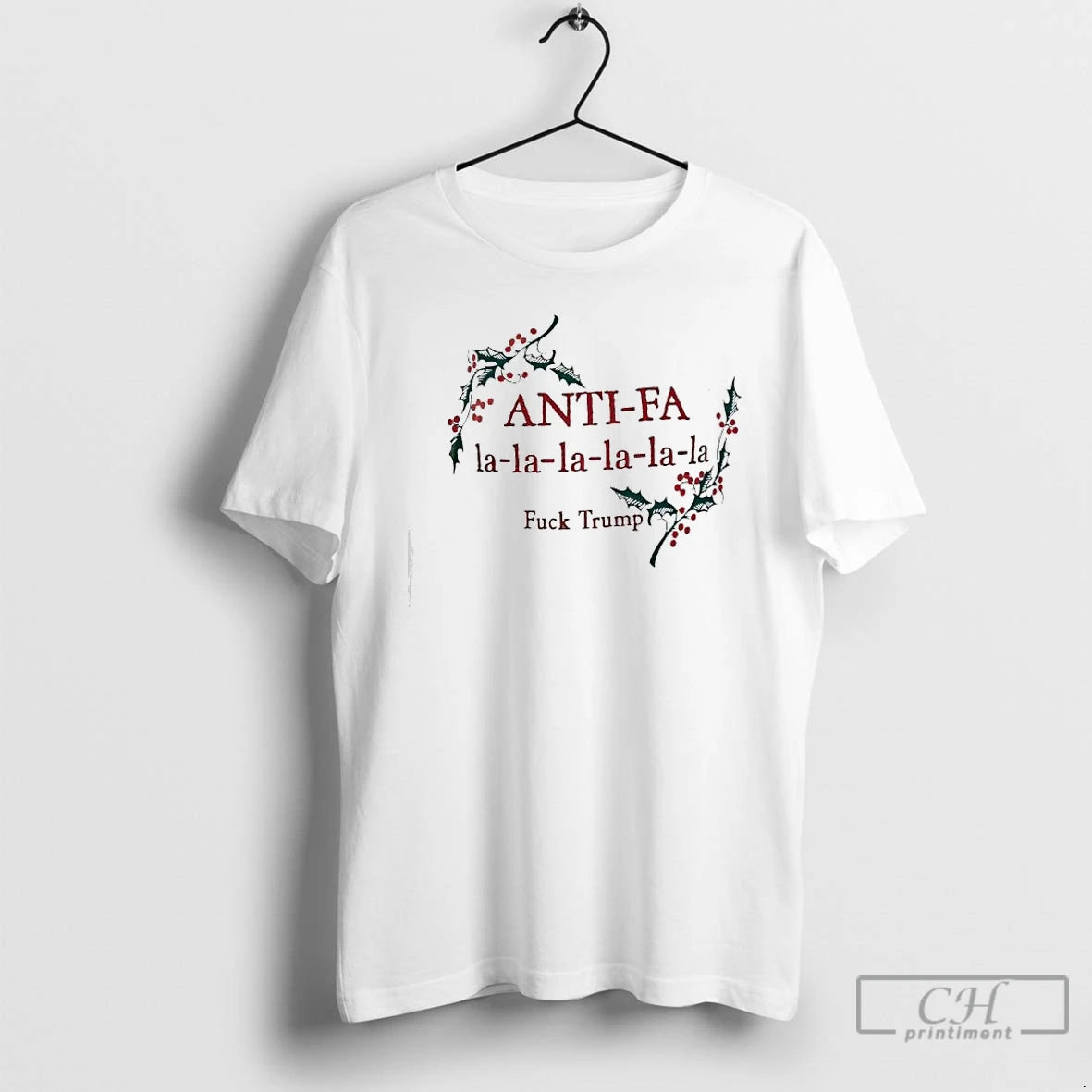 Premium Anti Fa La La La La La La Fuck Trump Christmas Season T Shirts Hoodie, Sweatshirt | PopFlextees.com