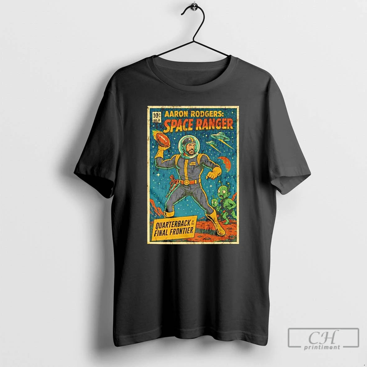 Premium Aaron Rodgers Space Ranger Quaterback Final Frontier T-Shirts, Hoodie, Sweatshirt | PopFlextees.com