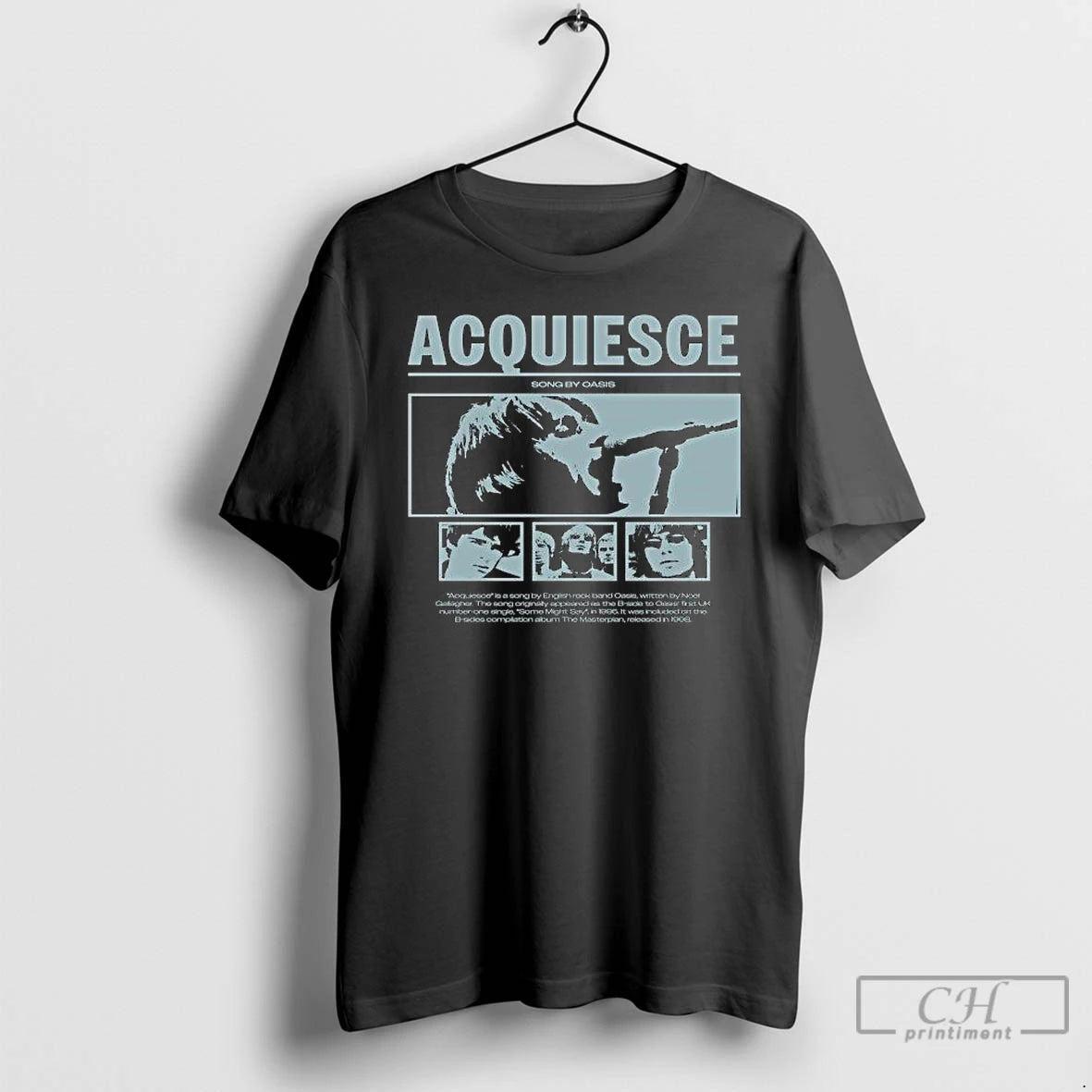 Premium Acquiesce Song By Oasis T-Shirts, Hoodie, Sweatshirt | PopFlextees.com