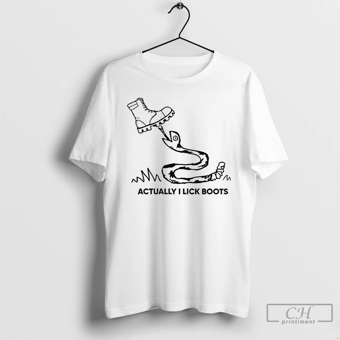 Premium Actually I Lick Boots Snake T-Shirts, Hoodie, Sweatshirt | PopFlextees.com