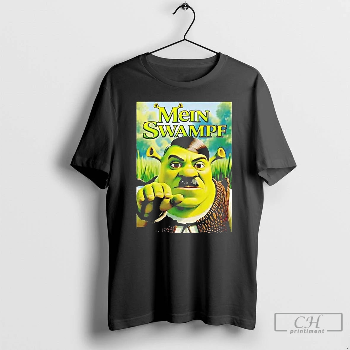 Premium Adolf Hitler Shrek Mein Swampf T-Shirts, Hoodie, Sweatshirt | PopFlextees.com