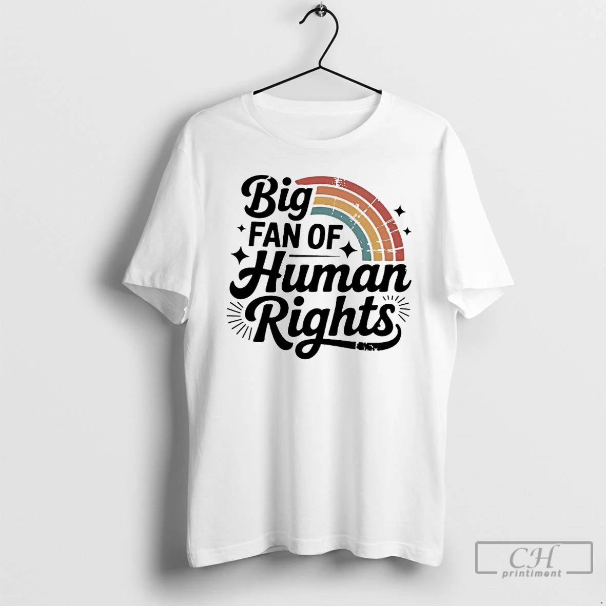 Premium Aesthetic Big Fan Of Human Rights T-Shirts, Hoodie, Sweatshirt | PopFlextees.com