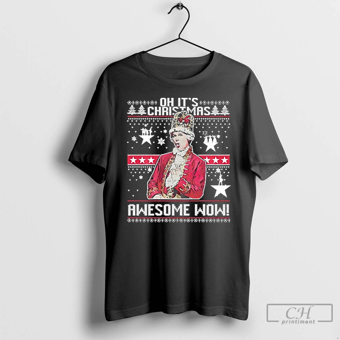 Premium Alexander Hamilton Oh Its Christmas Awesome Wow T-Shirts, Hoodie, Sweatshirt | PopFlextees.com