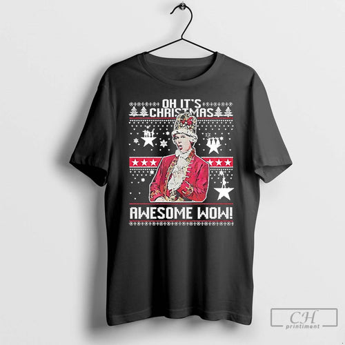 Premium Alexander Hamilton Oh Its Christmas Awesome Wow T-Shirts, Hoodie, Sweatshirt | PopFlextees.com