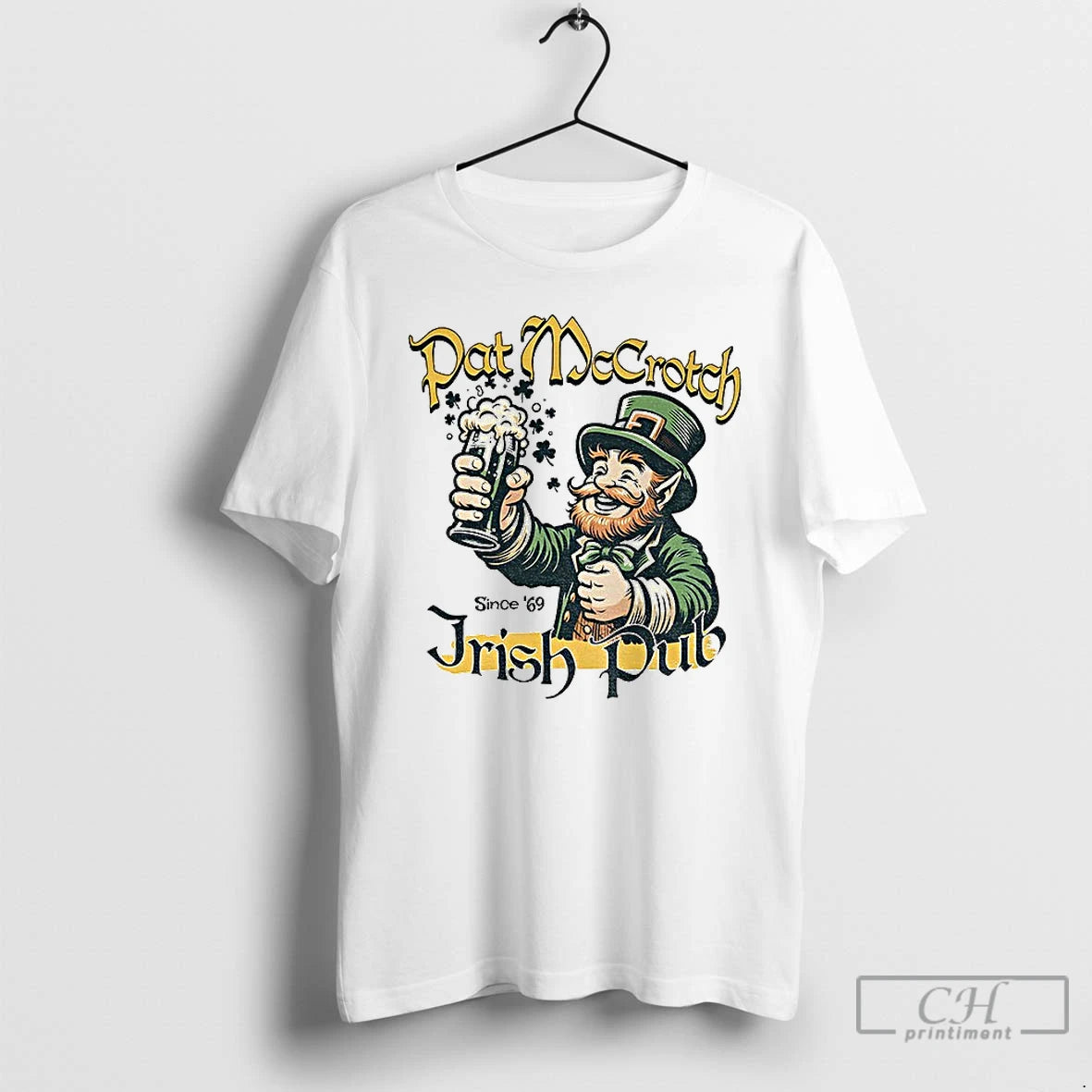 Premium Alien Pat Mccrotch Irish Pub St Patricks Day Since 69 T-Shirts, Hoodie, Sweatshirt | PopFlextees.com