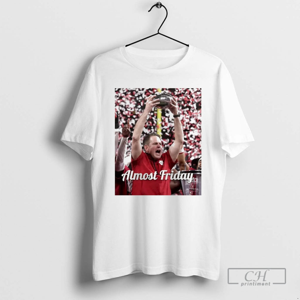 Premium Almost Friday Indiana Coach Cig Curt Cignetti Christmas Shirt Sweater Hoodie, Sweatshirt | PopFlextees.com