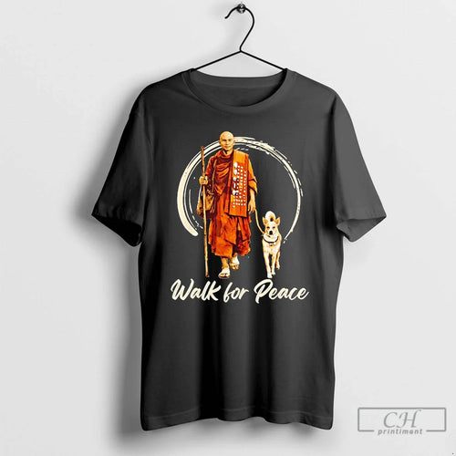 Aloka Dog Walk Peace Monk Peace Dog T-Shirts, Hoodie, Sweatshirt
