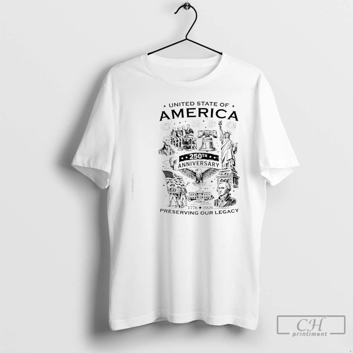 Premium America 250th Anniversary 1776 2026 Usa 250 Years Patriotic T-Shirts, Hoodie, Sweatshirt | PopFlextees.com