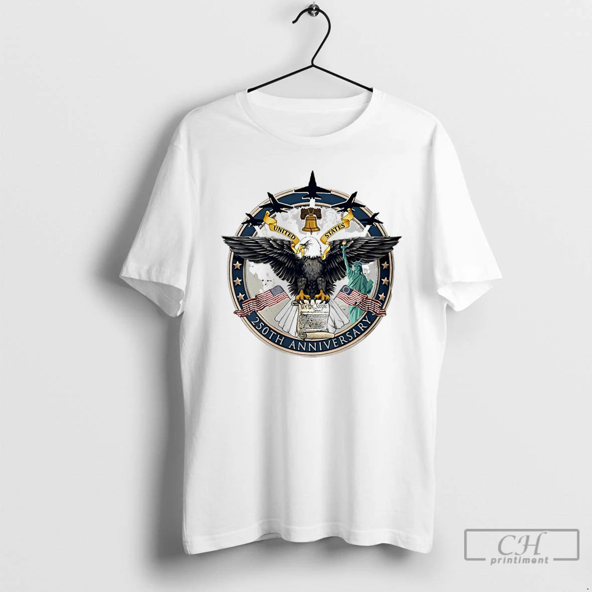 Premium America 250th Anniversary Seal Eagle Logo T-Shirts, Hoodie, Sweatshirt | PopFlextees.com