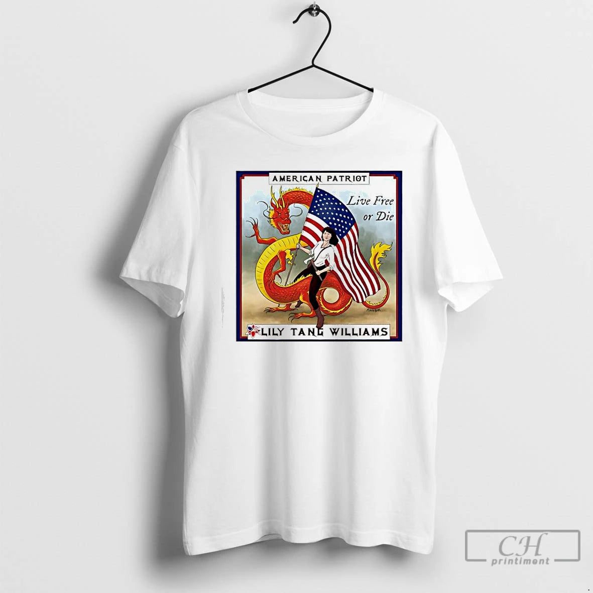Premium American Patriot Lily Tang Williams Live Free Or Die T-Shirts, Hoodie, Sweatshirt | PopFlextees.com