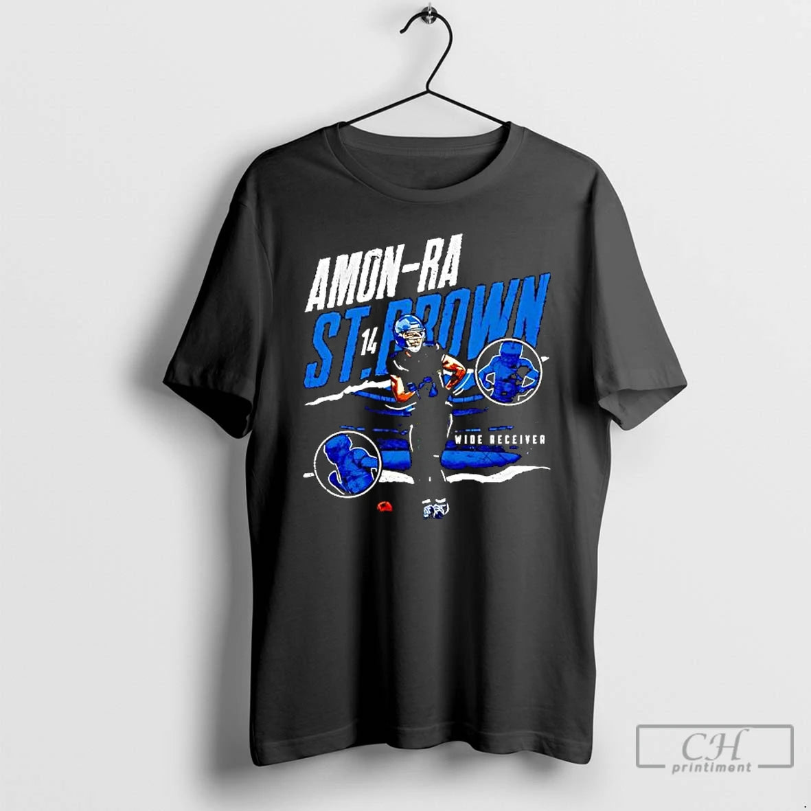 Premium Amon Ra St Brown Detroit Celly Graphic Style T-Shirts, Hoodie, Sweatshirt | PopFlextees.com