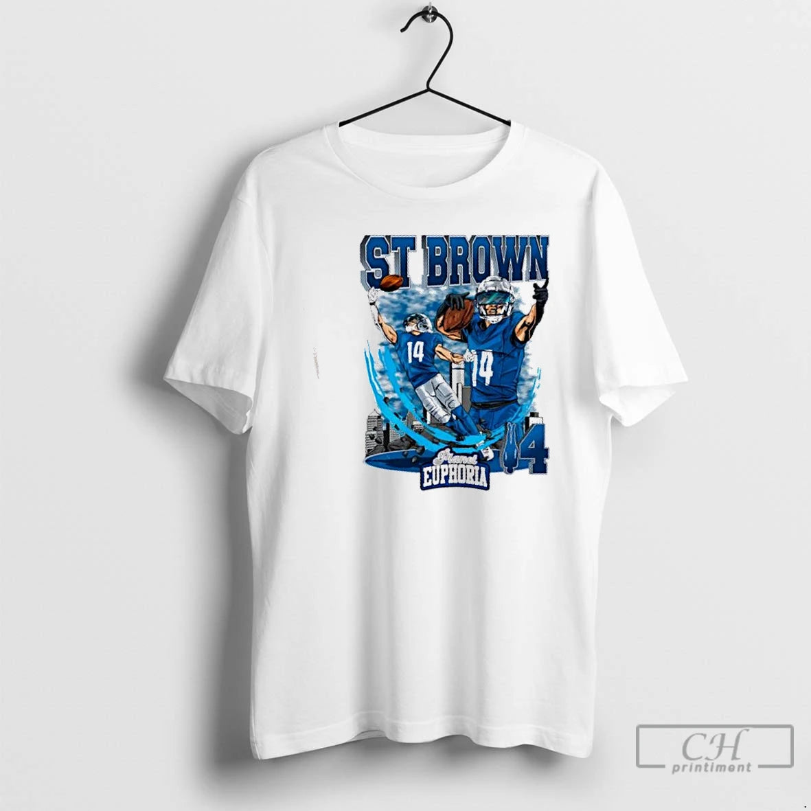Premium Amon Ra St Brown Detroit Lions Football City Graphic T-Shirts, Hoodie, Sweatshirt | PopFlextees.com