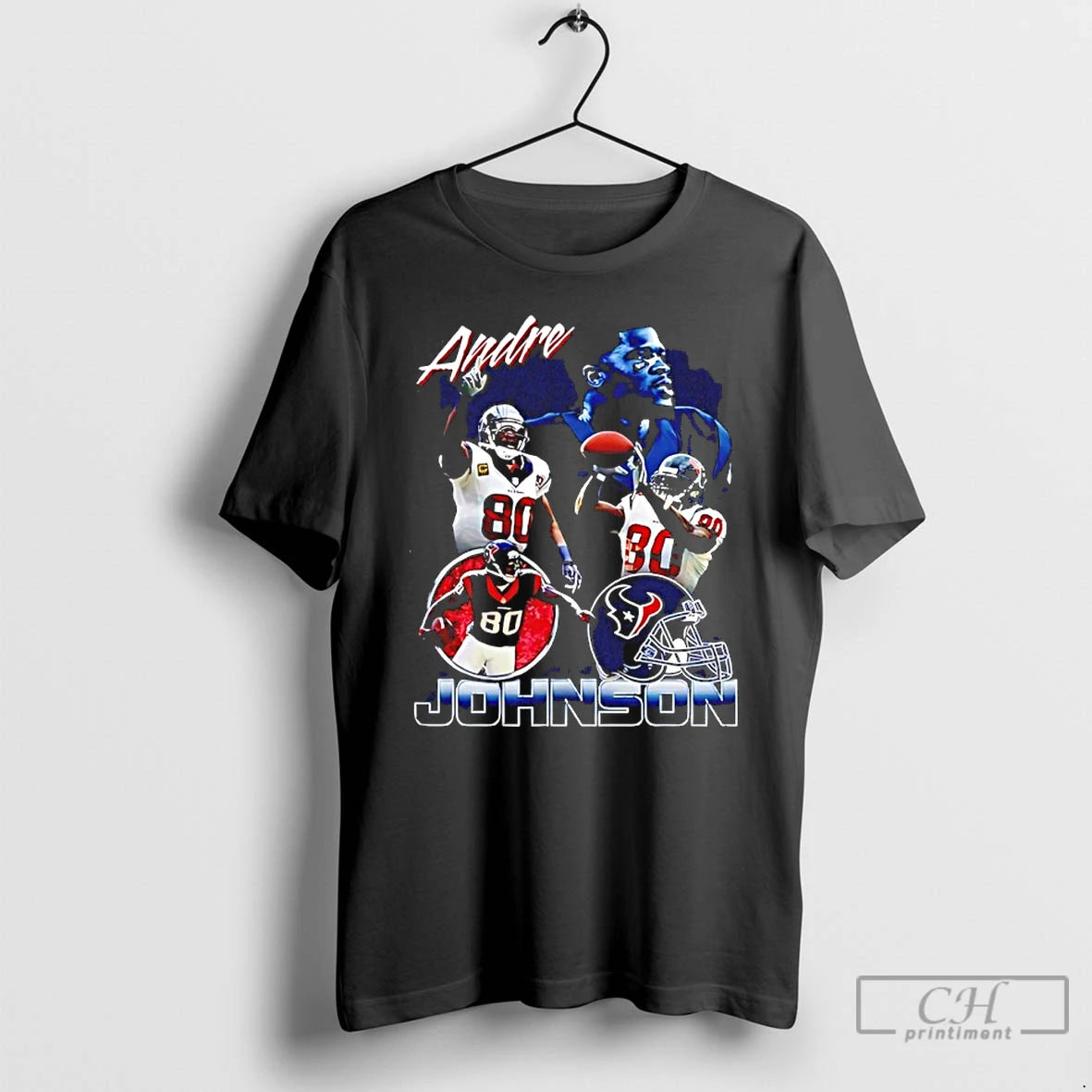 Premium Andre Johnson Houston Texans Player Collage T-Shirts, Hoodie, Sweatshirt | PopFlextees.com