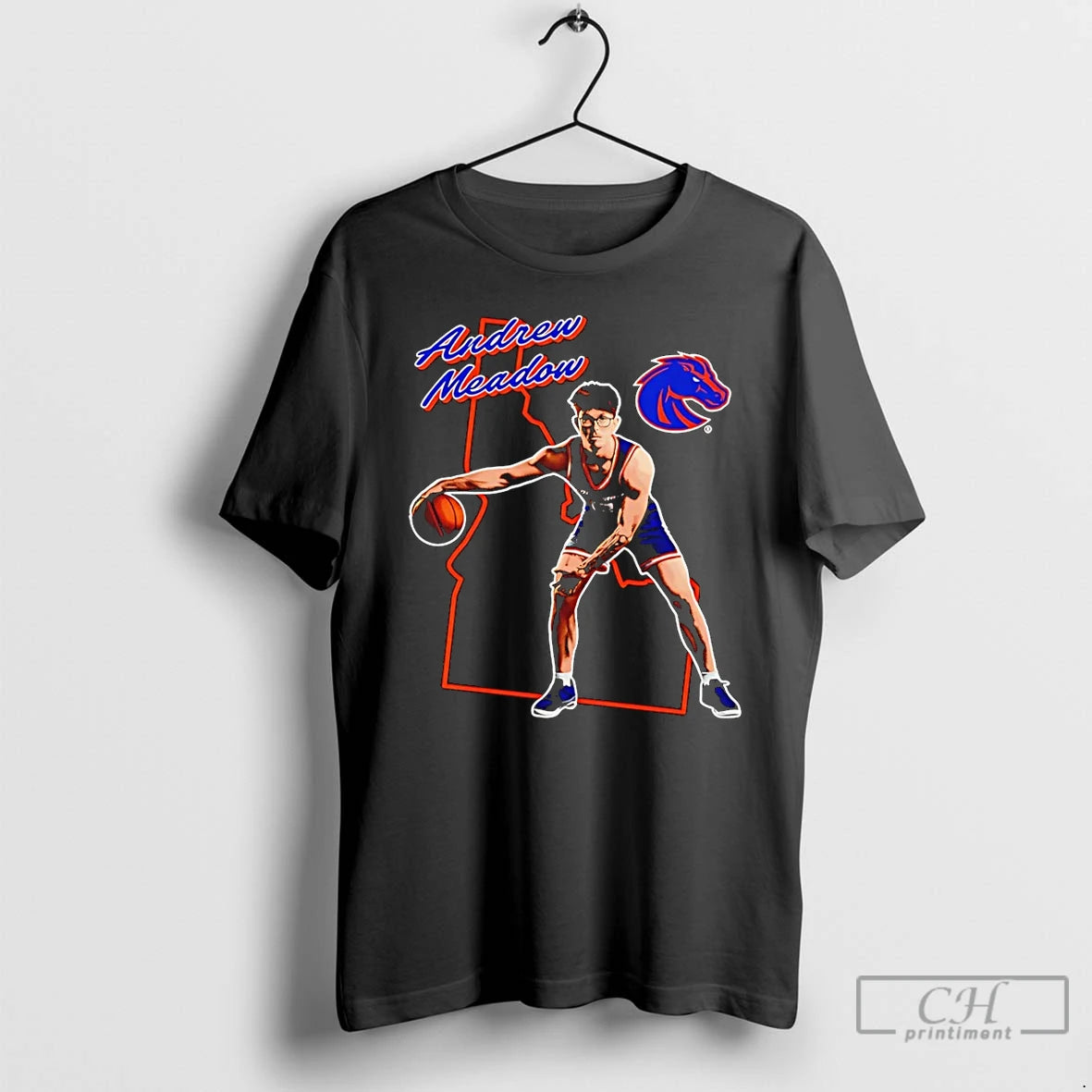 Premium Andrew Meadow Boise State Broncos Hometown T-Shirts, Hoodie, Sweatshirt | PopFlextees.com