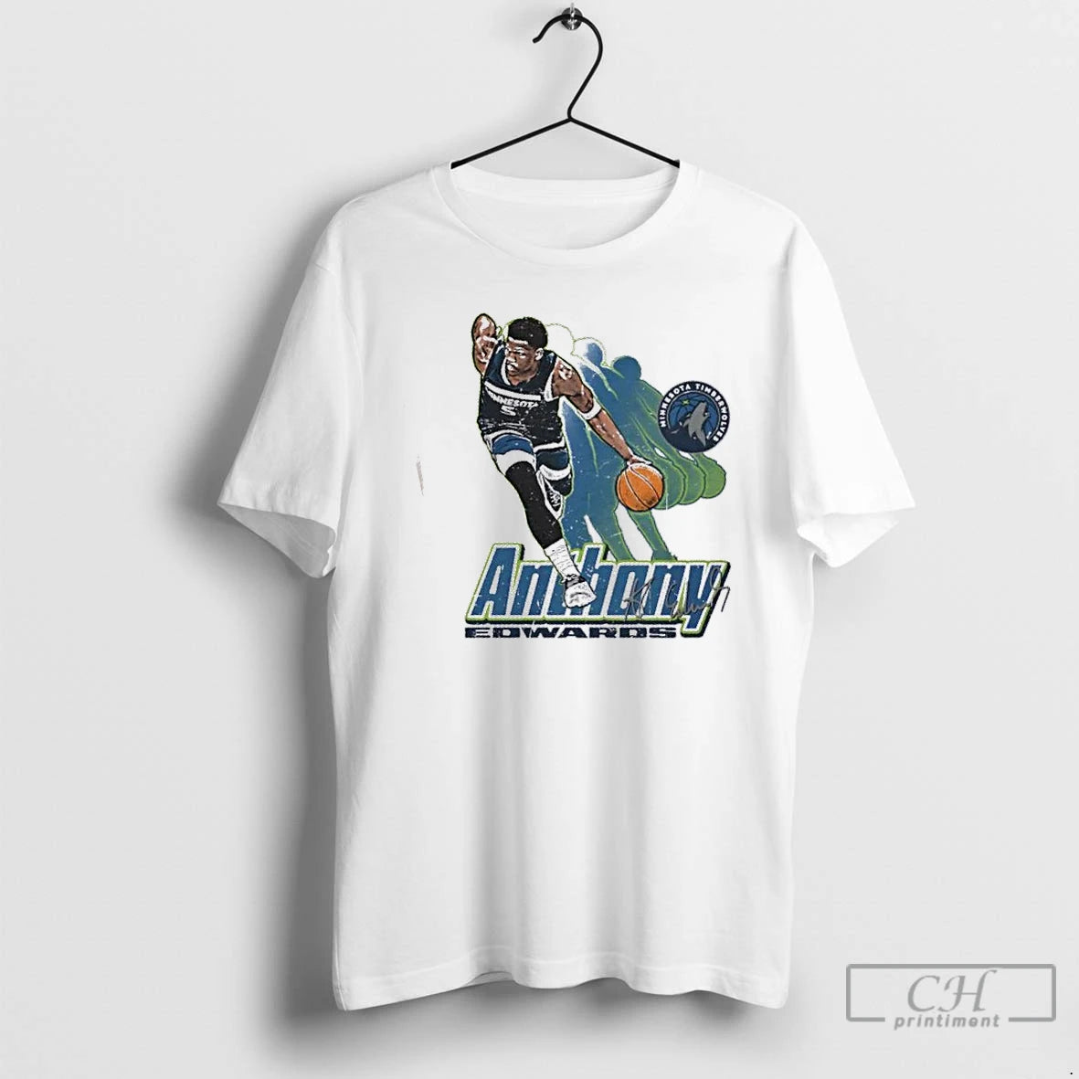Premium Anthony Edwards Minnesota Timberwolves Basketball Retro Signature T-Shirts, Hoodie, Sweatshirt | PopFlextees.com