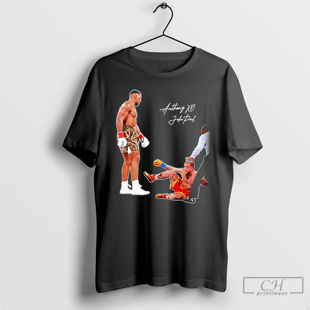 Premium Anthony Joshua Ko Jake Paul Graphic T-Shirts, Hoodie, Sweatshirt | PopFlextees.com