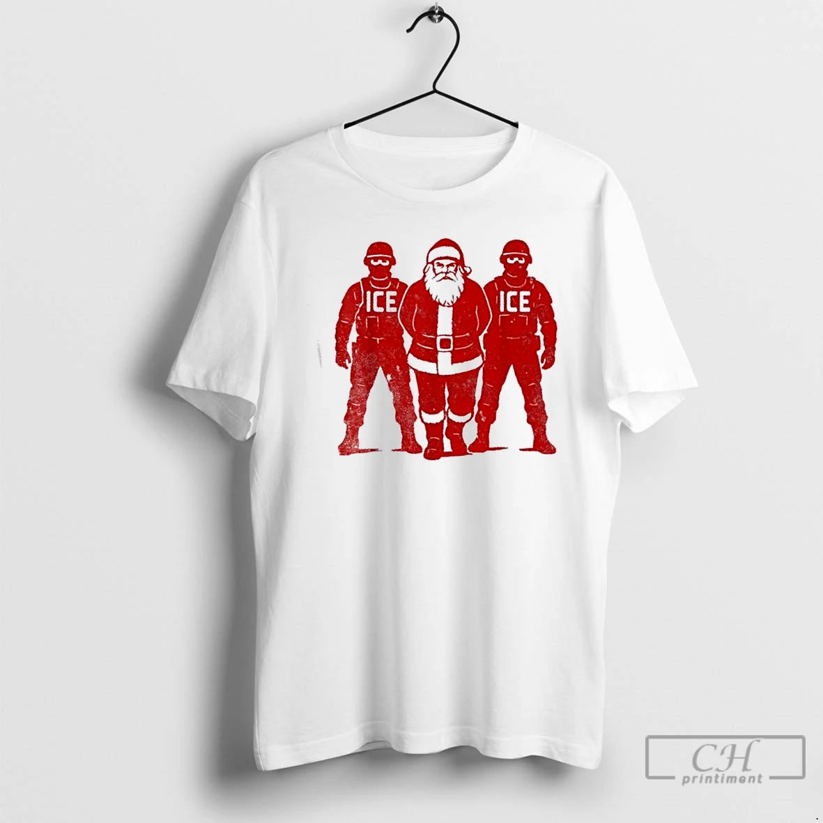 Premium Anti Ice Christmas Santa Claus Jail T-Shirts, Hoodie, Sweatshirt | PopFlextees.com
