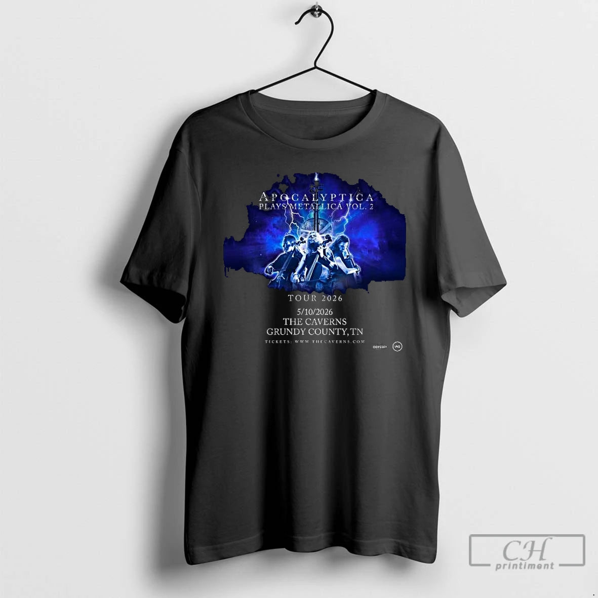 Premium Apocalyptica The Caverns May 10 2026 Concert T-Shirts, Hoodie, Sweatshirt | PopFlextees.com