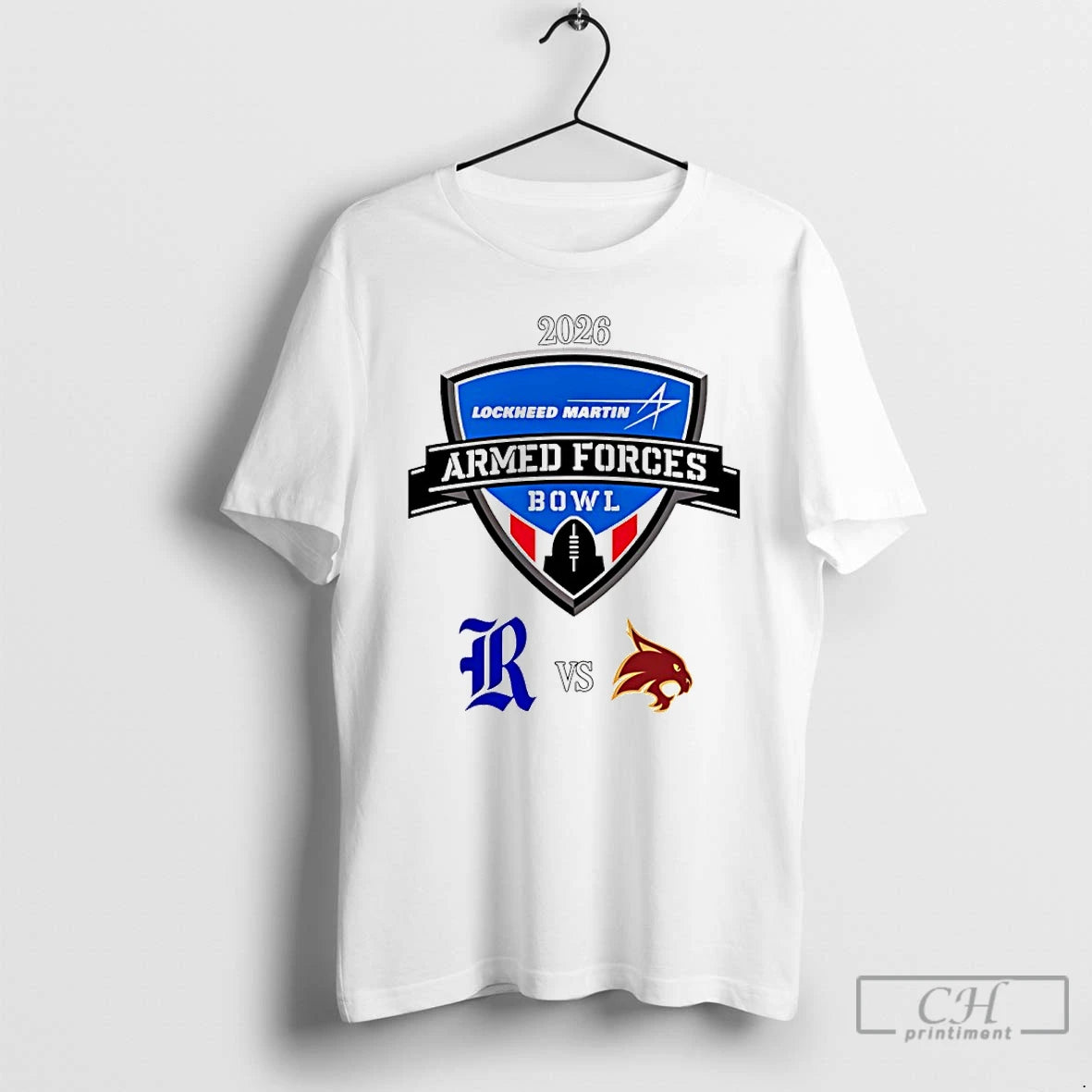 Premium Armed Forces Bowl 2026 Rice Vs Texas State T-Shirts, Hoodie, Sweatshirt | PopFlextees.com