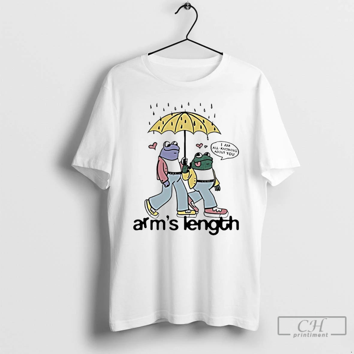 Premium Arms Length Frog And Toad T-Shirts, Hoodie, Sweatshirt | PopFlextees.com