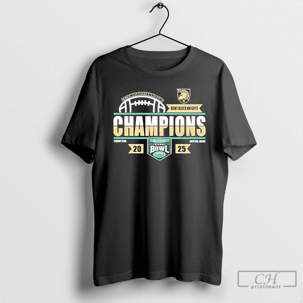 Premium Army Black Knights Football Wasabi Fenway Bowl Champions 2025 Classic T-Shirts, Hoodie, Sweatshirt | PopFlextees.com