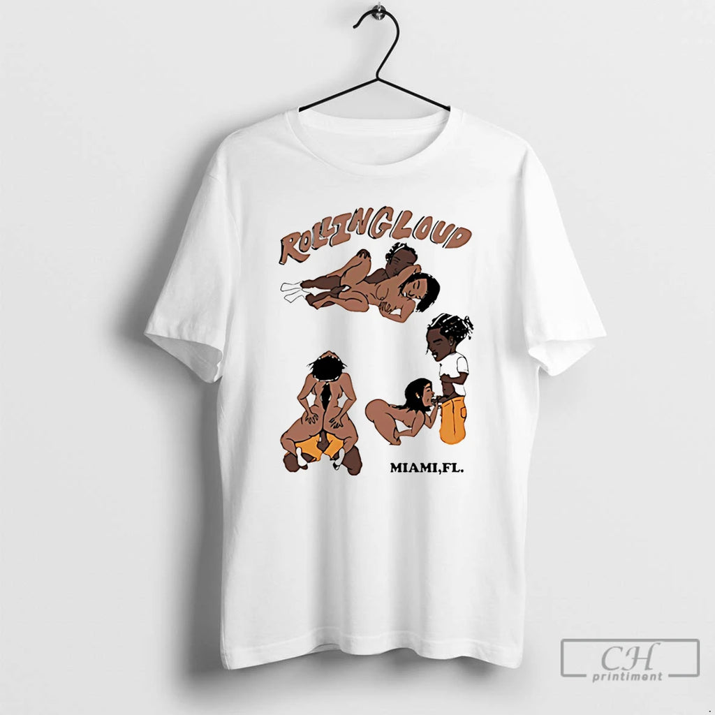 Premium Asap Rocky Rolling Loud Miami Fl T-Shirts, Hoodie, Sweatshirt | PopFlextees.com
