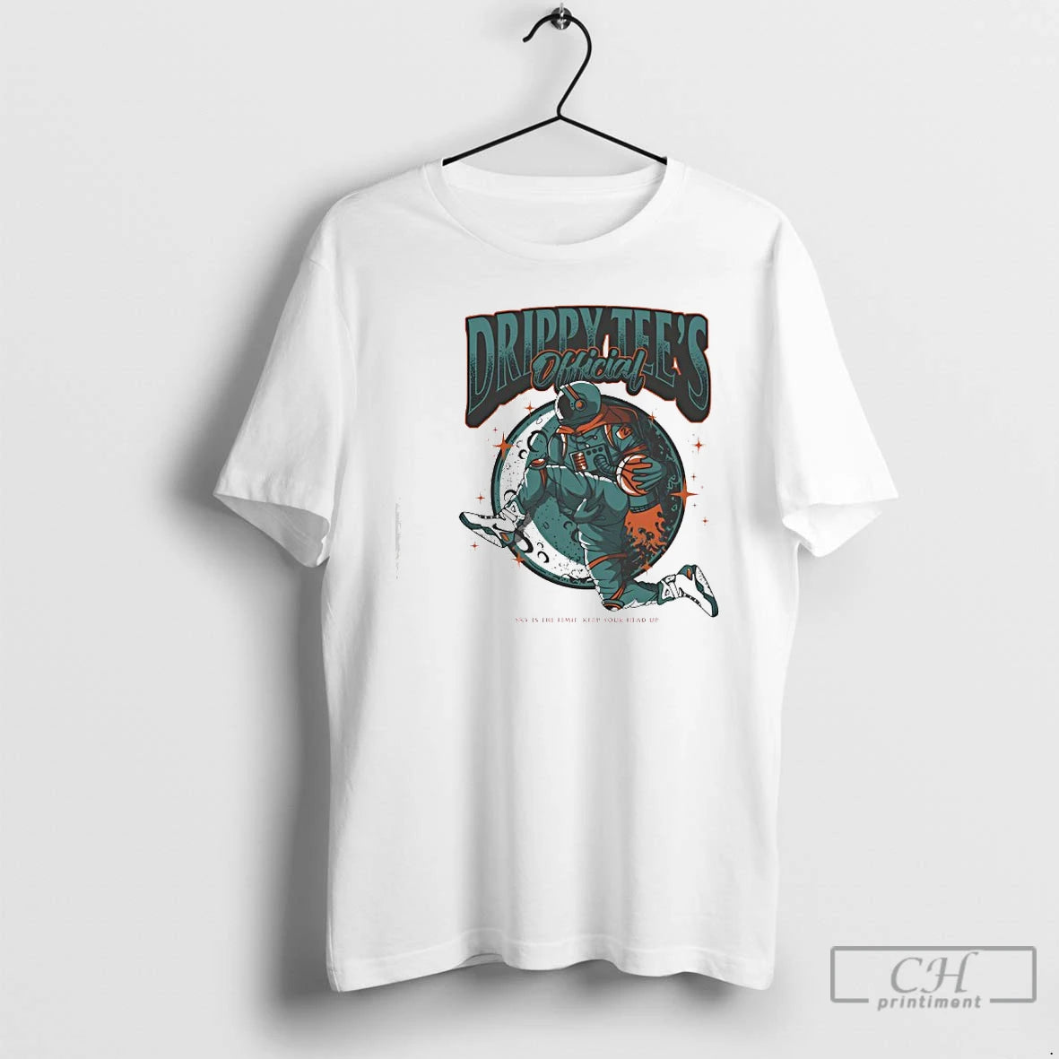 Premium Astronaut Playing Basketball Sky Is The Limit Keep Your Head Up T Shirts Sweater Hoodie, Sweatshirt | PopFlextees.com