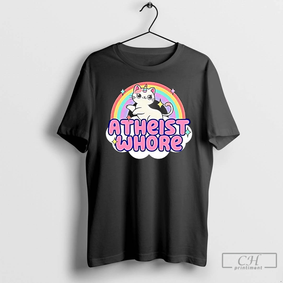 Premium Atheist Whore Cat Unicorn Cute T-Shirts, Hoodie, Sweatshirt | PopFlextees.com