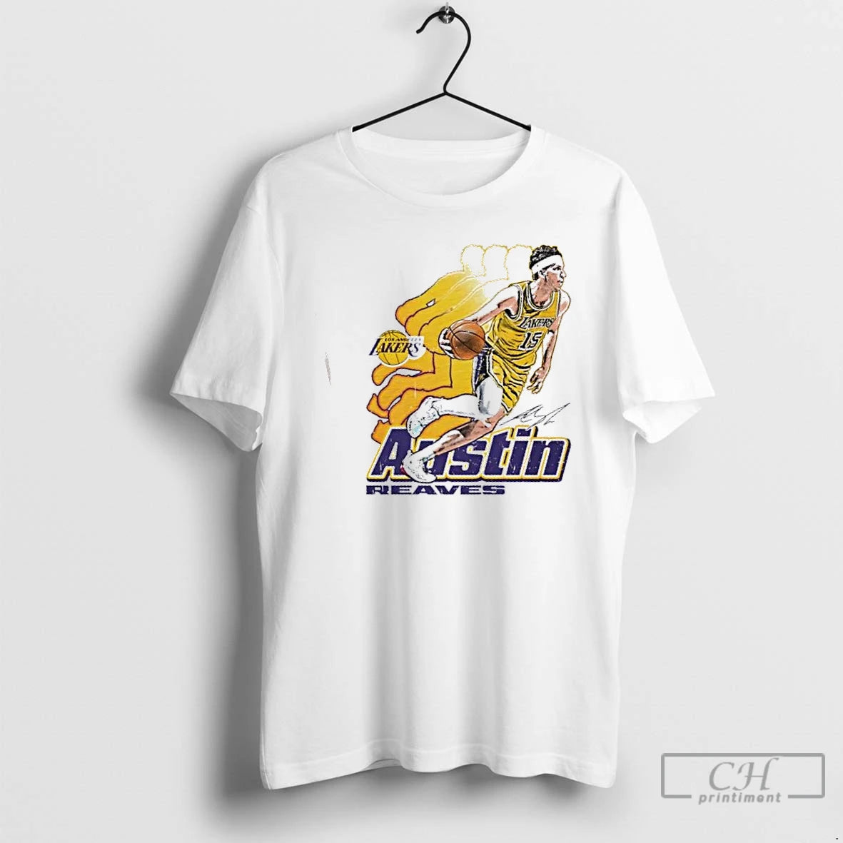 Premium Austin Reaves Los Angeles Lakers Basketball Retro Signature T-Shirts, Hoodie, Sweatshirt | PopFlextees.com