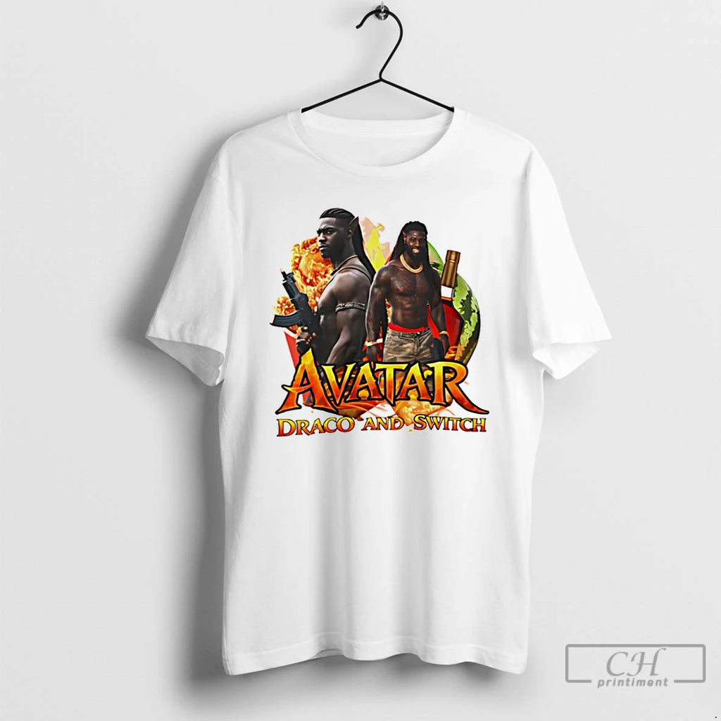 Premium Avatar Draco And Switch Black Man T-Shirts, Hoodie, Sweatshirt | PopFlextees.com