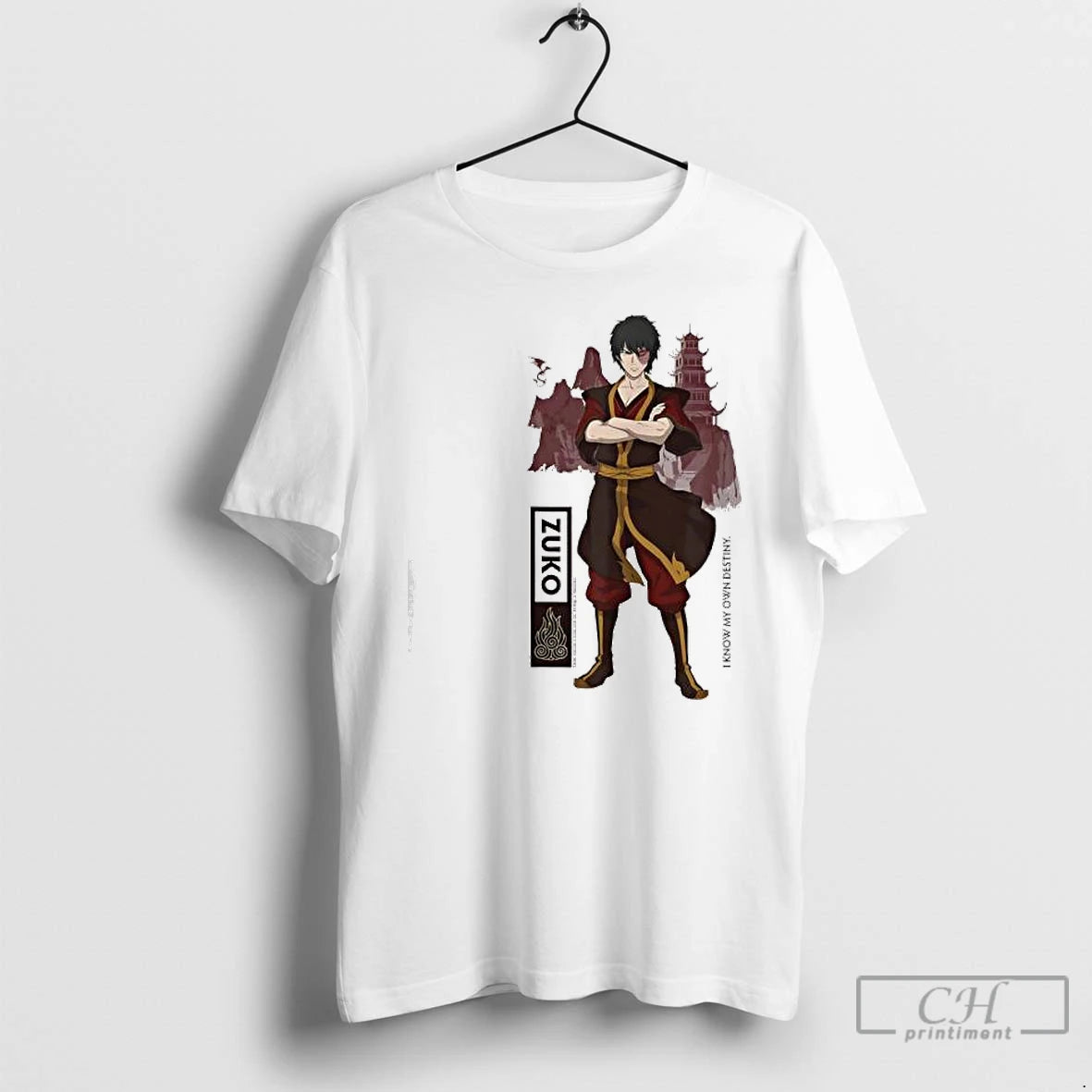 Premium Avatar The Last Airbender Zuko Fire Destiny Quote T-Shirts, Hoodie, Sweatshirt | PopFlextees.com