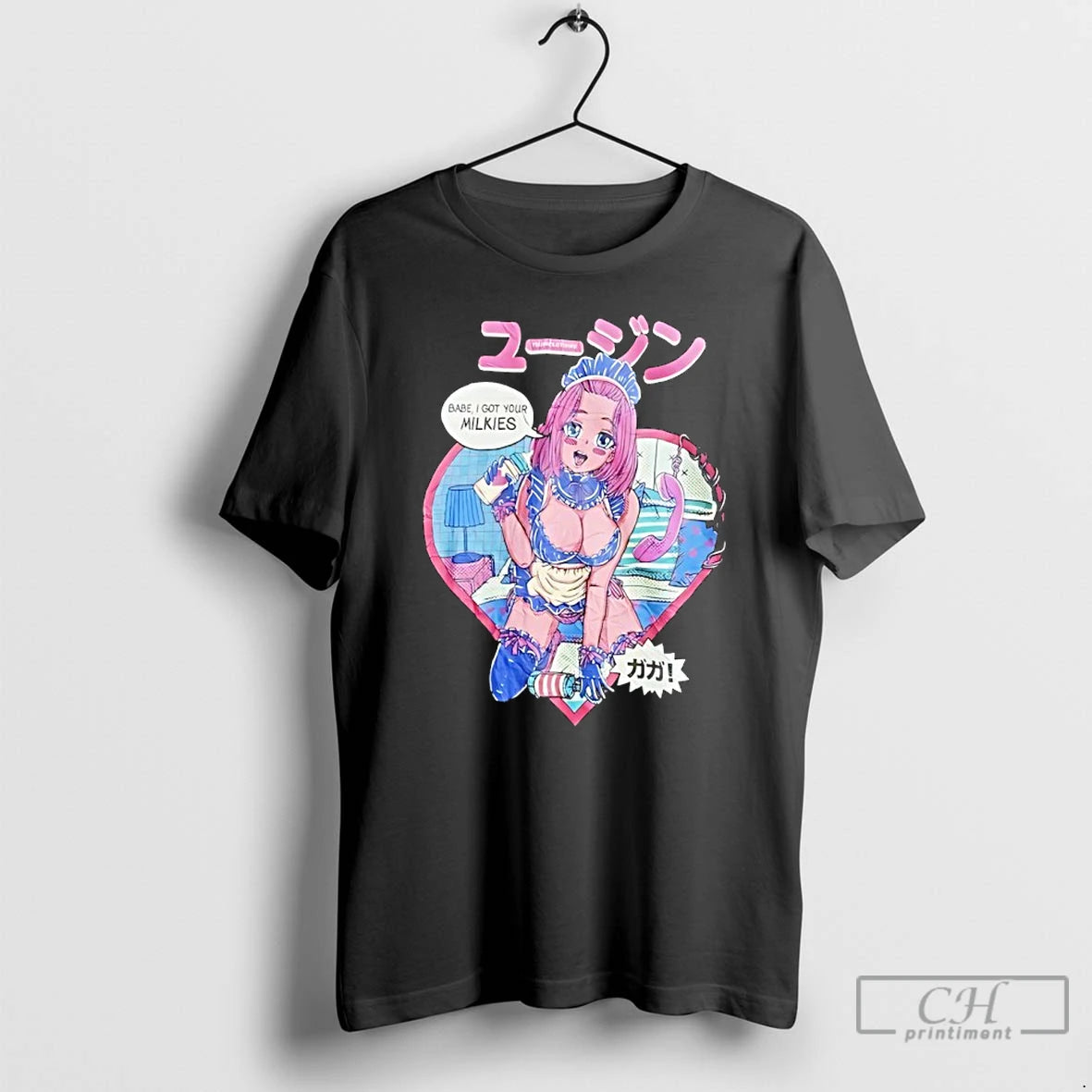 Premium Babe I Got Your Milkies Anime T-Shirts, Hoodie, Sweatshirt | PopFlextees.com