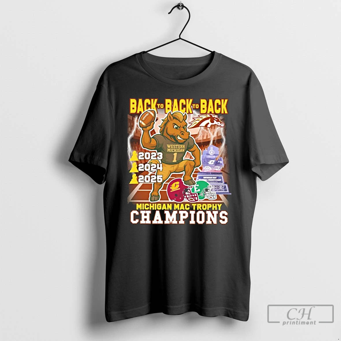 Premium Back To Back To Back Michigan Mac Trophy Champions T-Shirts, Hoodie, Sweatshirt | PopFlextees.com