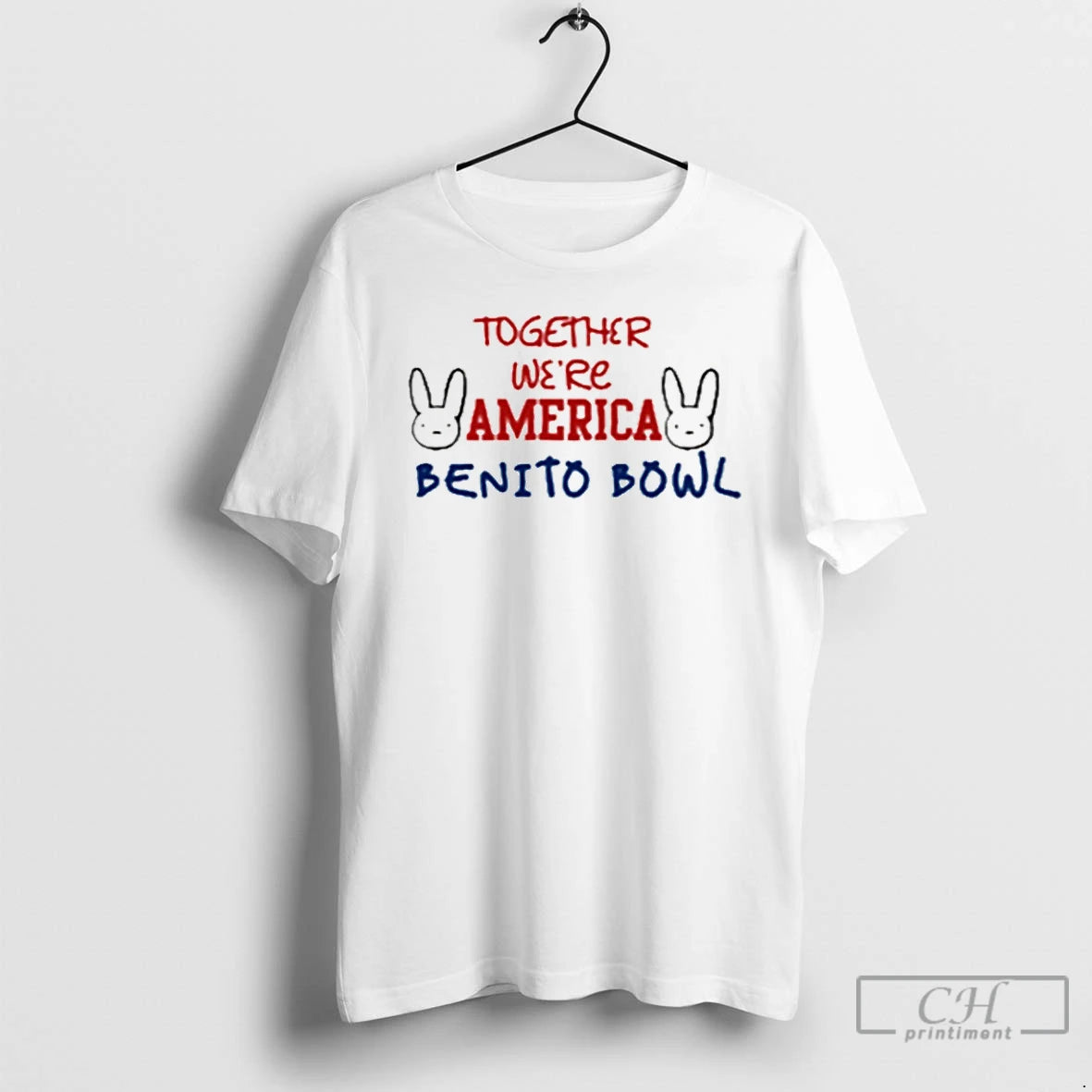 Premium Bad Bunny Benito Bowl Together We Are America T-Shirts, Hoodie, Sweatshirt | PopFlextees.com