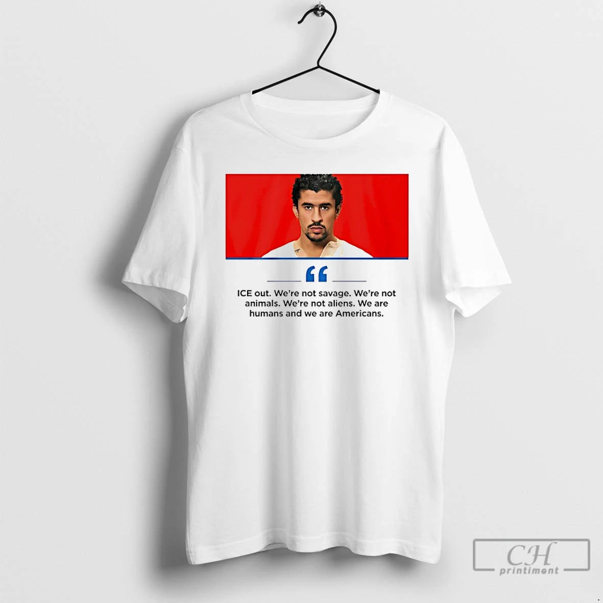 Premium Bad Bunny Ice Out Were Not Savage Were Not Animals Were Not Aliens We T-Shirts, Hoodie, Sweatshirt | PopFlextees.com