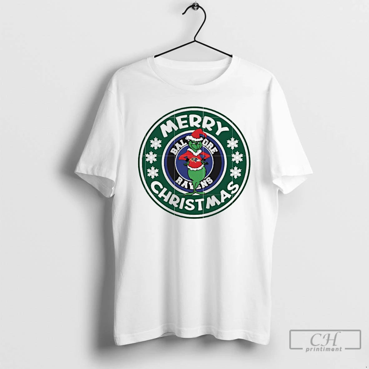 Premium Baltimore Ravens Grinch Merry Christmas T-Shirts, Hoodie, Sweatshirt | PopFlextees.com