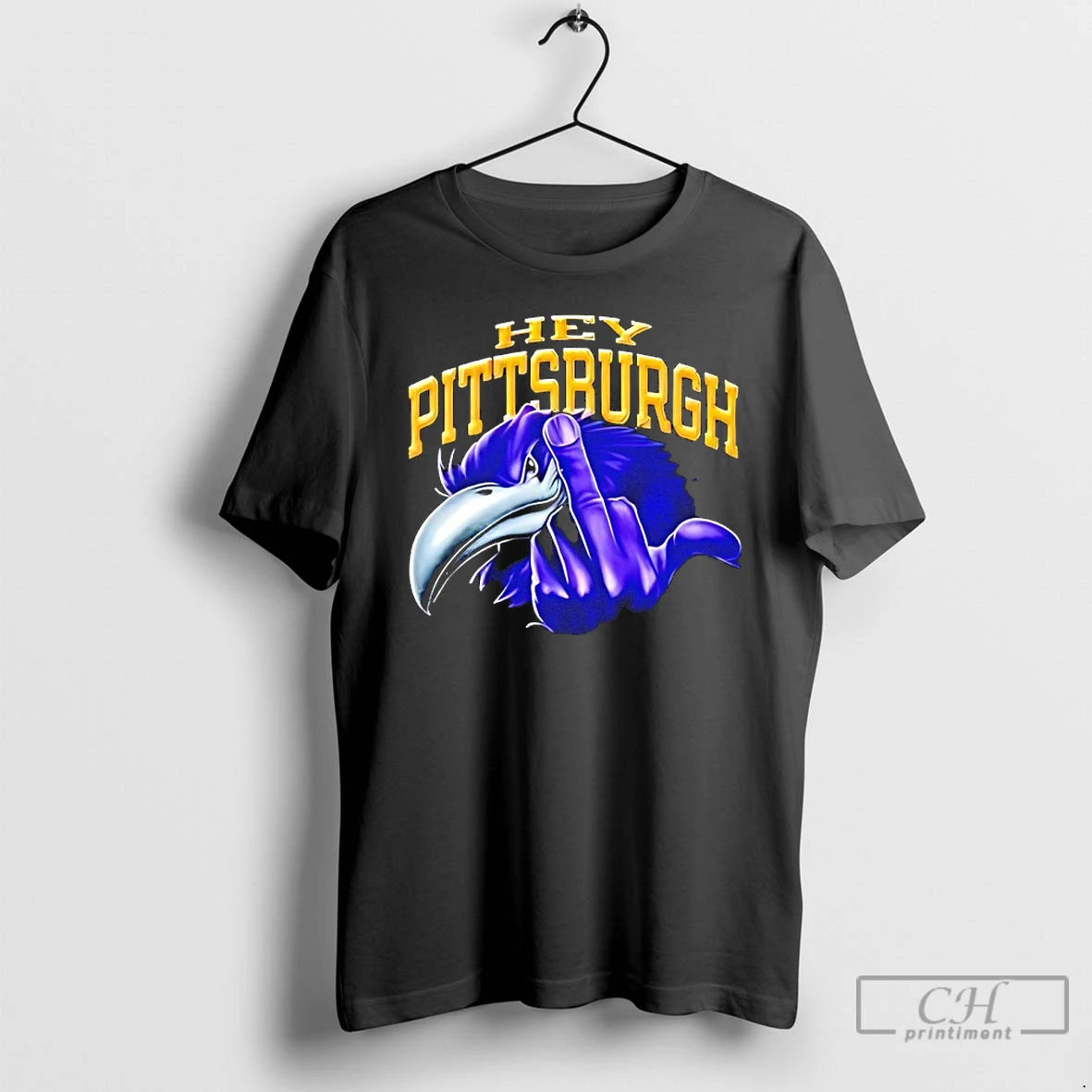 Premium Baltimore Ravens Hey Pittsburgh Fuck You Mascot T-Shirts, Hoodie, Sweatshirt | PopFlextees.com