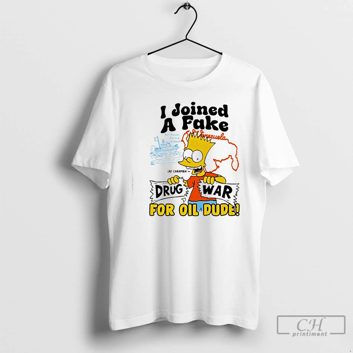 Premium Bart Simpson I Joined A Fake Drug War For Oil Dude T Shirts Sweater Hoodie, Sweatshirt | PopFlextees.com