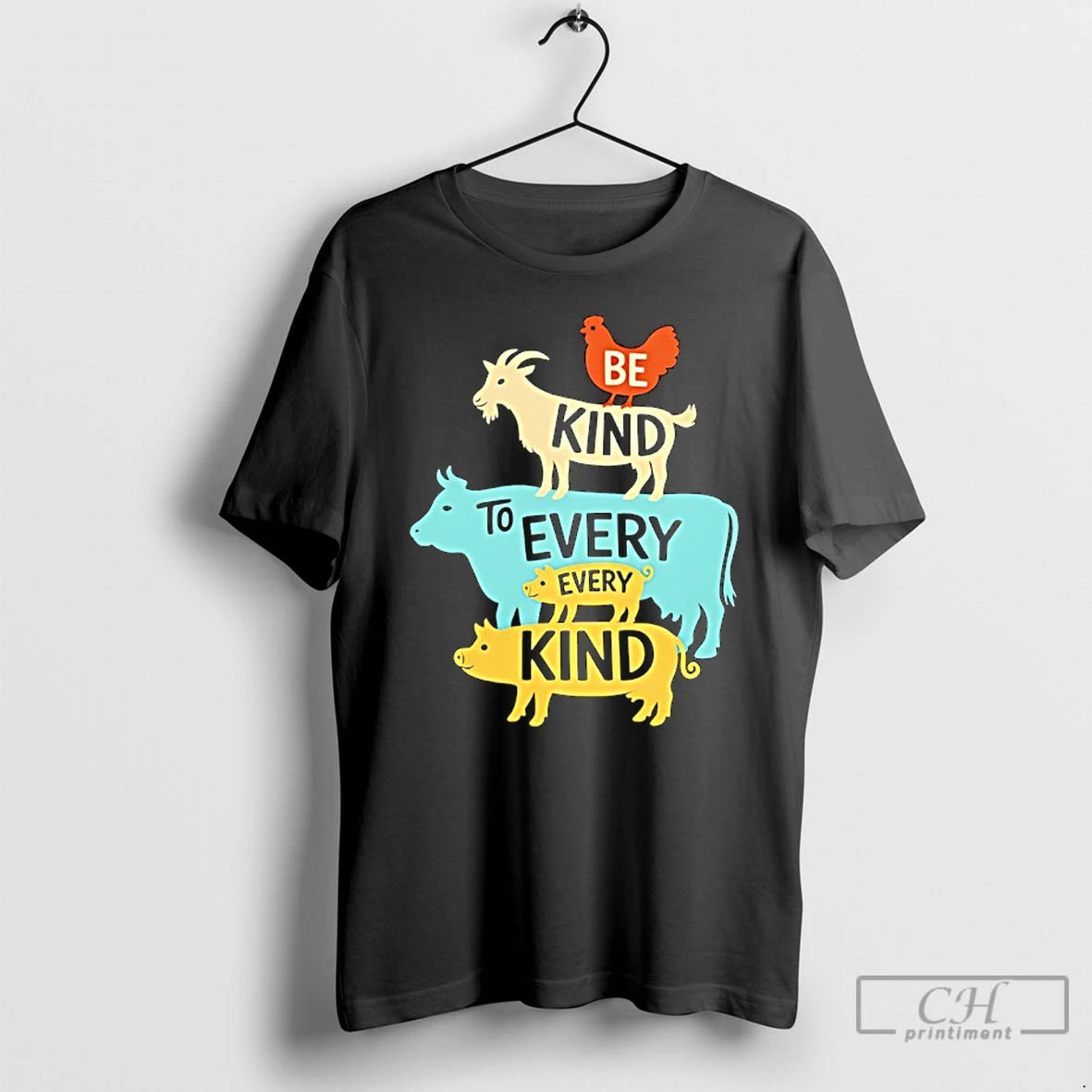 Premium Be Kind To Every Kind Animals Farm Graphic T-Shirts, Hoodie, Sweatshirt | PopFlextees.com
