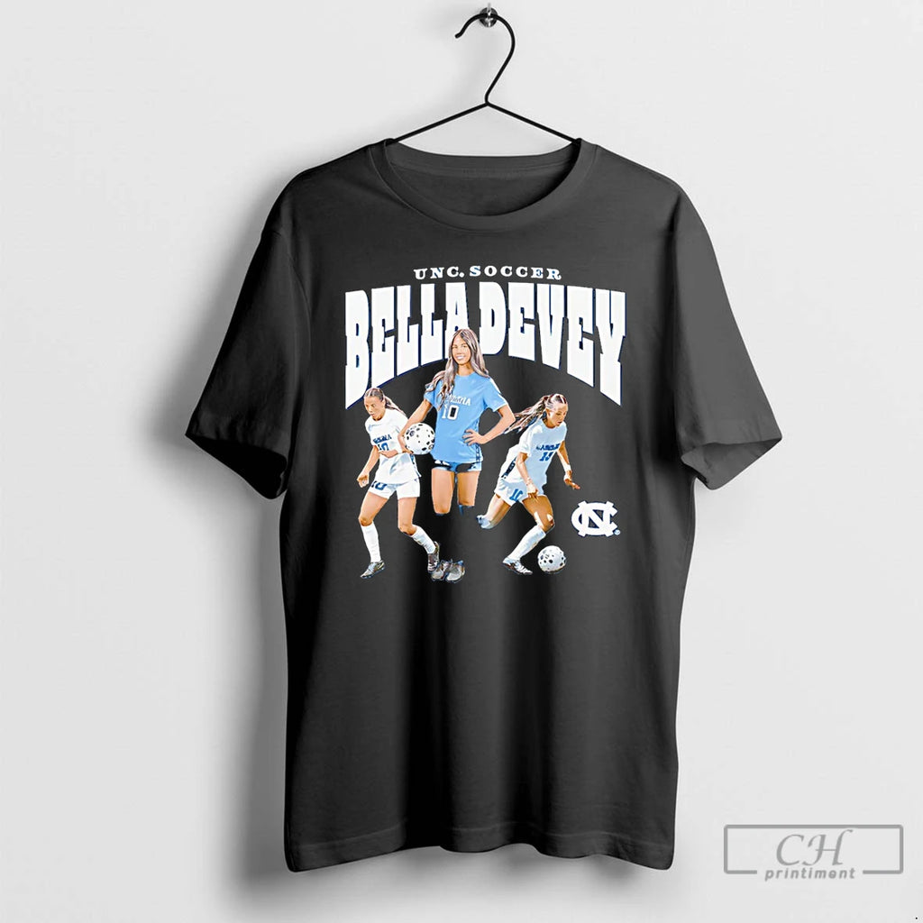 Premium Bella Devey North Carolina Soccer Illustrated T-Shirts, Hoodie, Sweatshirt | PopFlextees.com