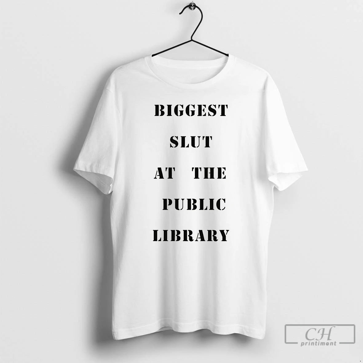 Premium Biggest Slut At The Public Library Funny Meme T-Shirts, Hoodie, Sweatshirt | PopFlextees.com