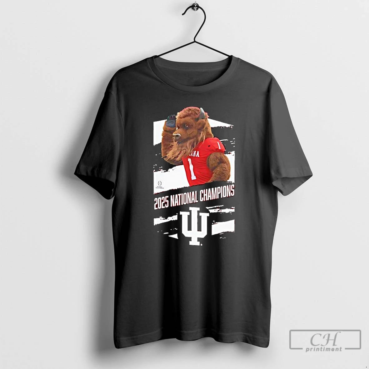 Premium Bison Mascot Hoosiers Football 2025 National Champions T-Shirts, Hoodie, Sweatshirt | PopFlextees.com