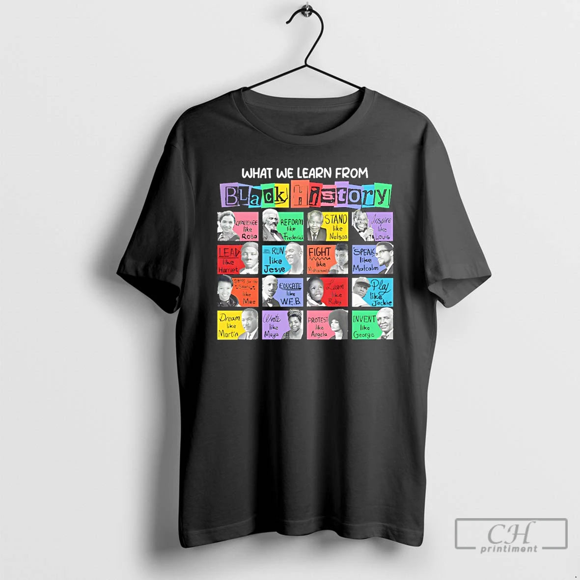 Premium Black History Month What We Learn From Black History Graphic T-Shirts, Hoodie, Sweatshirt | PopFlextees.com