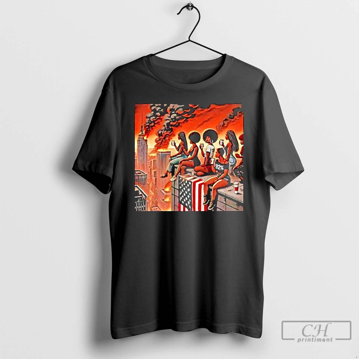 Premium Black Womens Ideology Towards America T-Shirts, Hoodie, Sweatshirt | PopFlextees.com