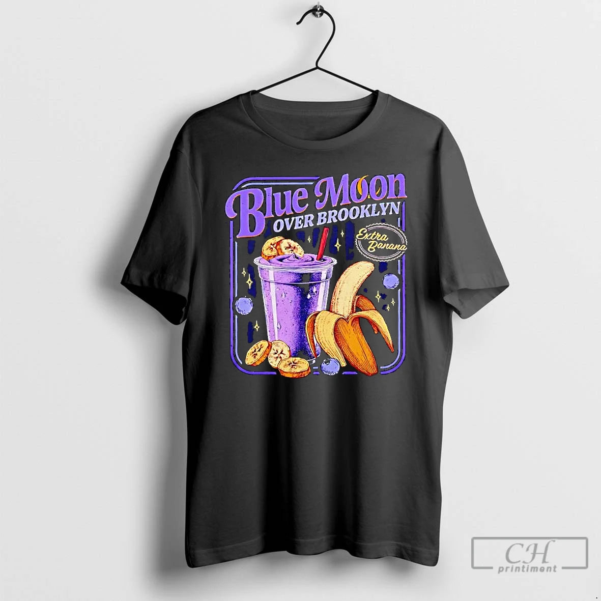 Premium Blue Moon Over Brooklyn Extra Banana Graphic T-Shirts, Hoodie, Sweatshirt | PopFlextees.com