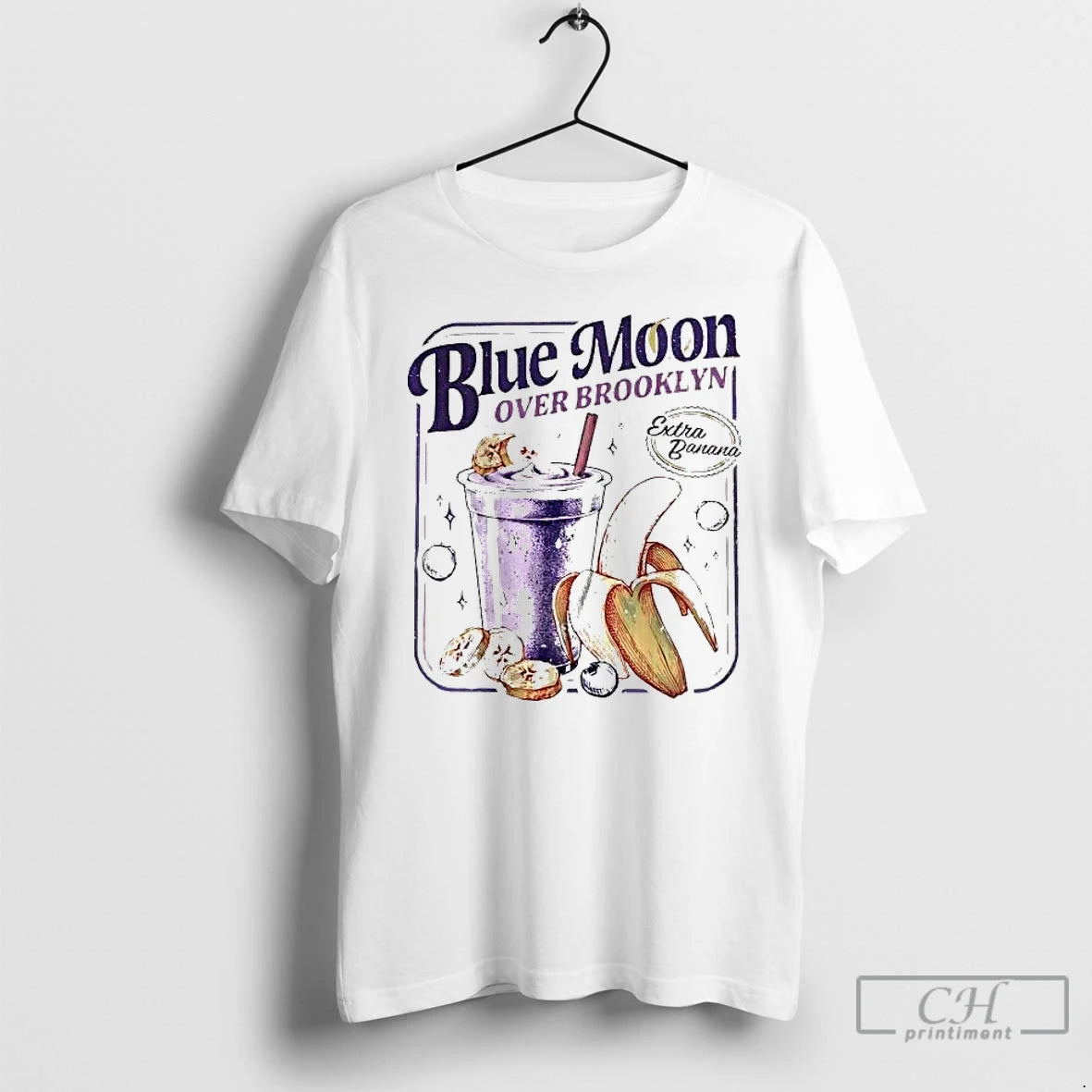 Premium Blue Moon Over Brooklyn Extra Banana T-Shirts, Hoodie, Sweatshirt | PopFlextees.com