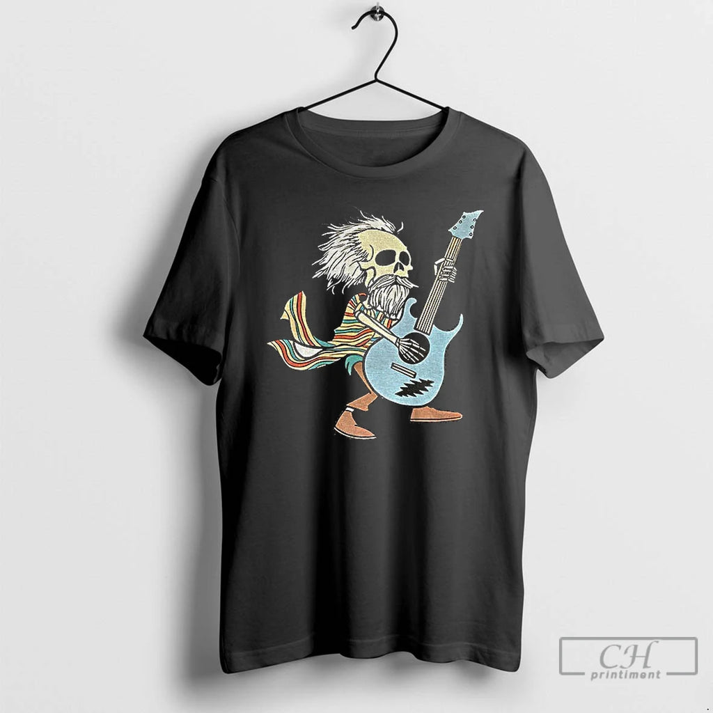 Premium Bob Weir Skeleton Playing Guitar Grateful Dead T-Shirts, Hoodie, Sweatshirt | PopFlextees.com