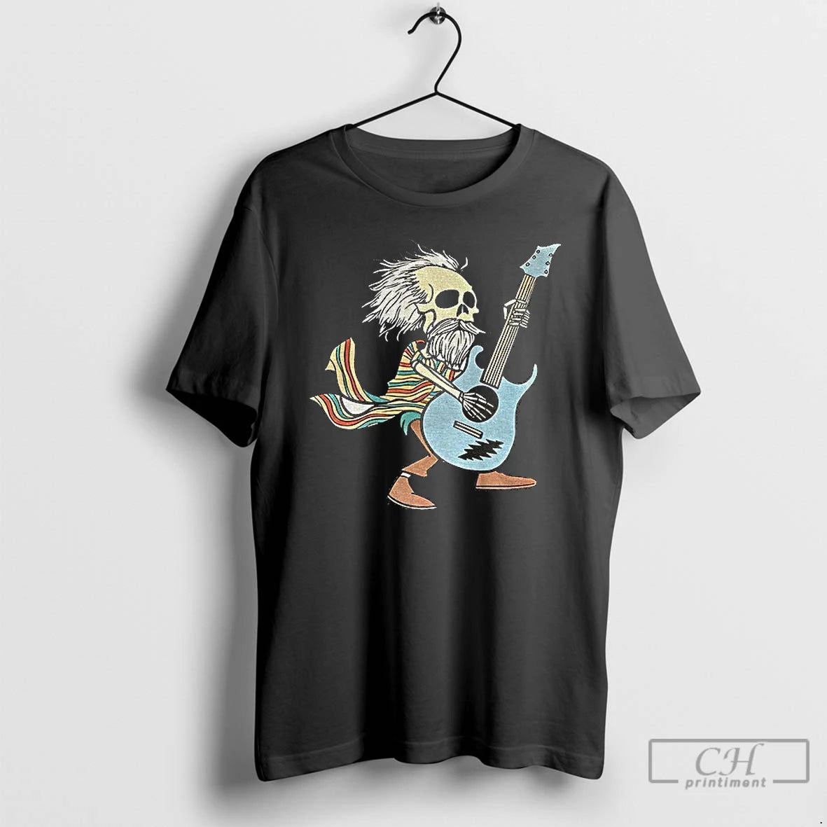 Premium Bob Weir Skeleton Playing Guitar Grateful Dead T-Shirts, Hoodie, Sweatshirt | PopFlextees.com
