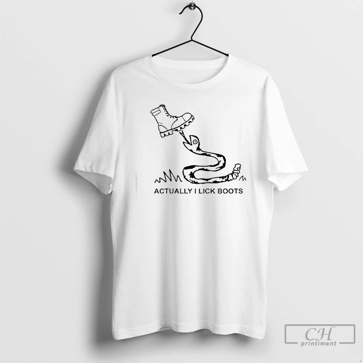 Premium Bootlicker Actually I Lick Boots T-Shirts, Hoodie, Sweatshirt | PopFlextees.com