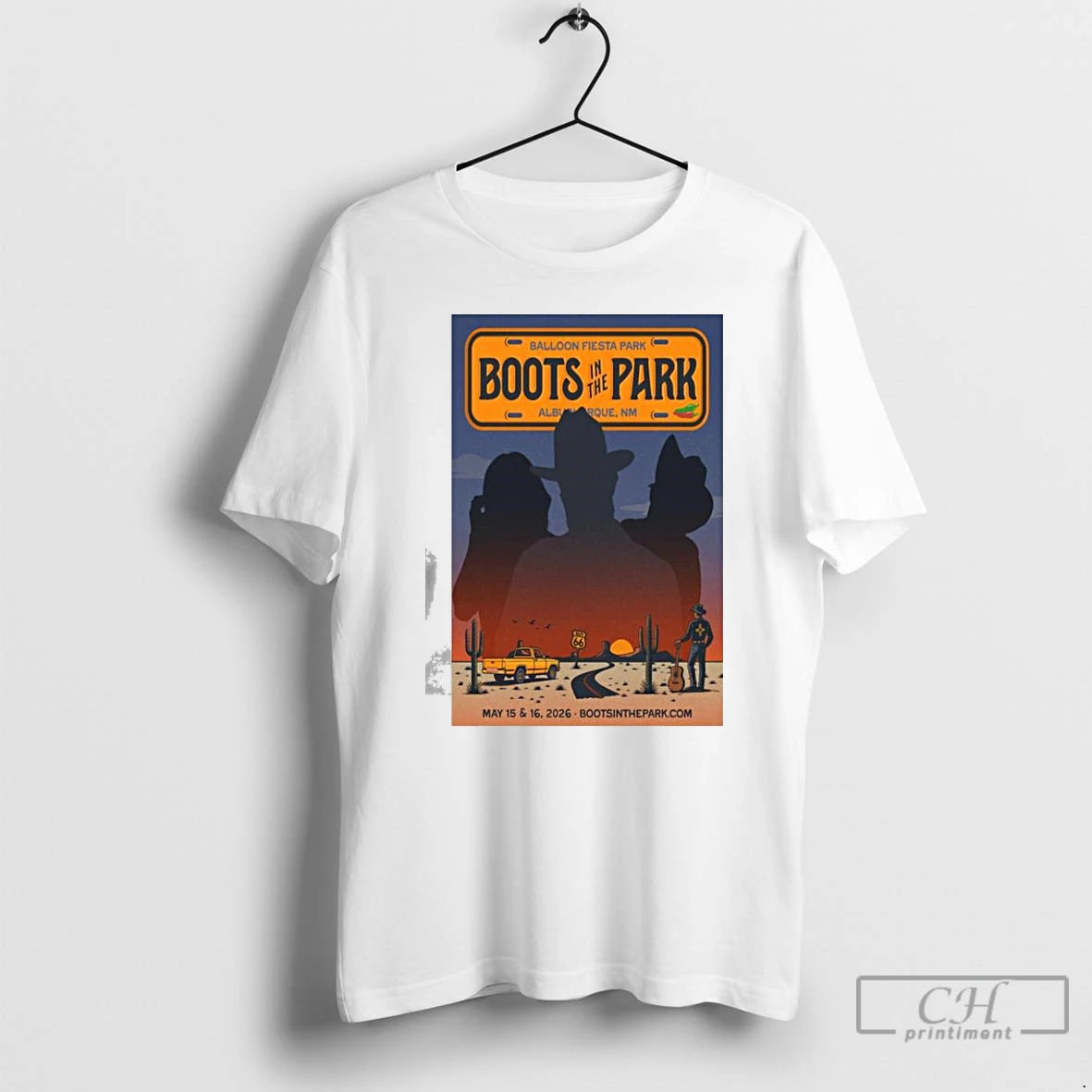 Premium Boots In The Park Albuquerque Nm May 15 16 2026 Concert T Shirts Sweater Hoodie, Sweatshirt | PopFlextees.com